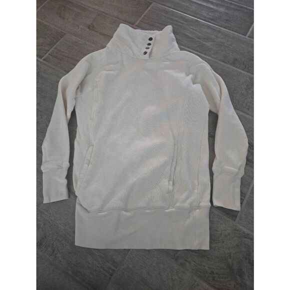 Women's Alo Pullover Sweatshirt Cowl‎ Neck Cream Color Size XS - Picture 1 of 9